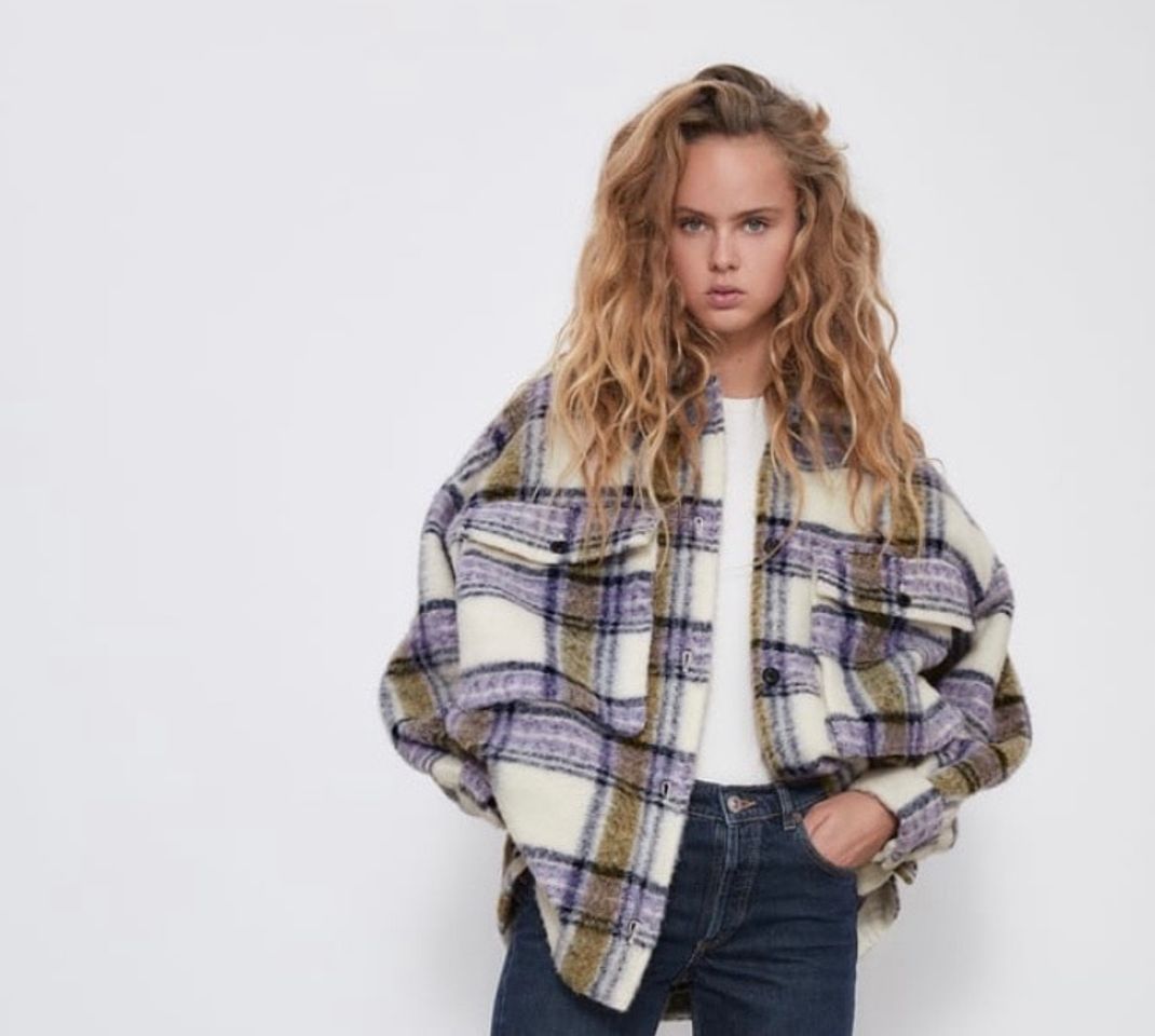Social Camisa Quadrados Oversize