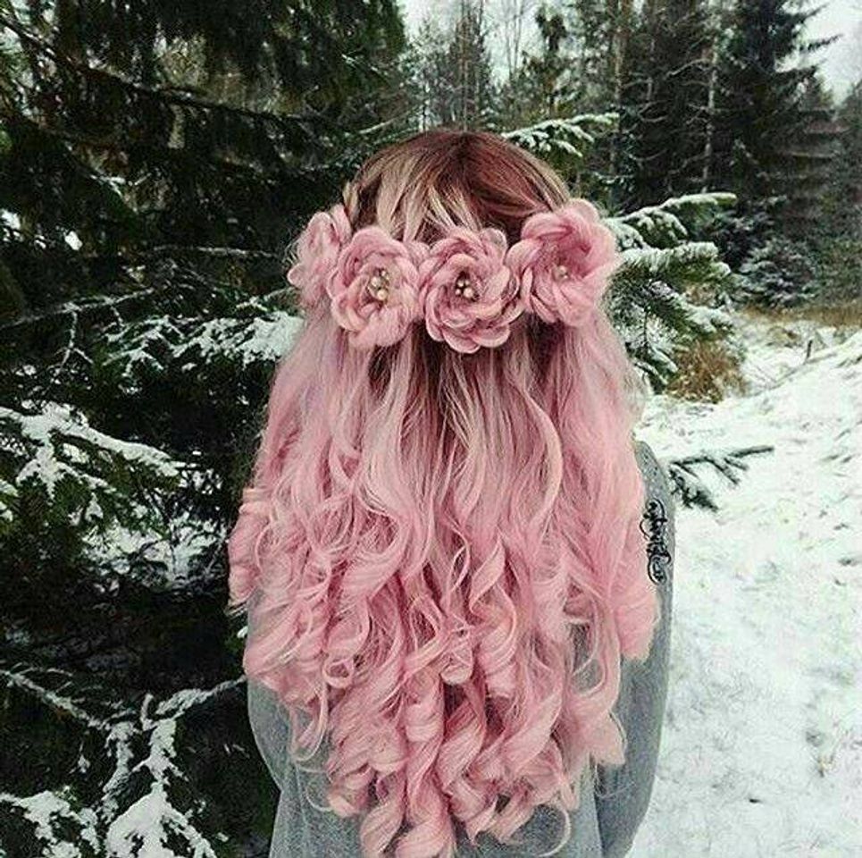 Fashion Cabelo rosa pastel💜