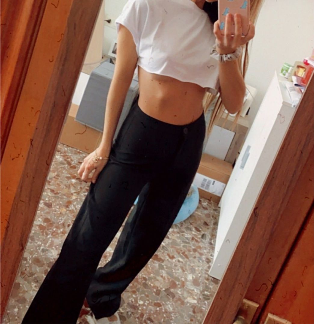 Social Pantalón jogger algodón cadena - Pantalones - Mujer | Bershka