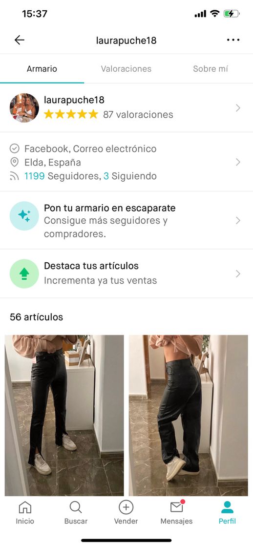 Moda Mi perfil de vinted 