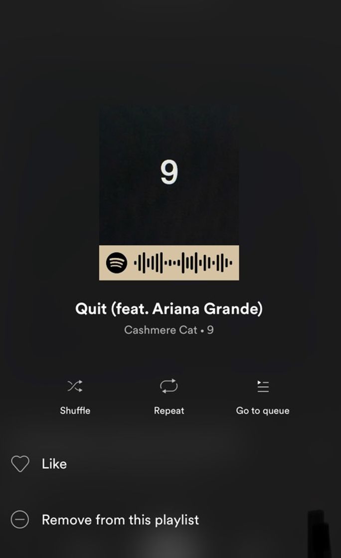 Canción Quit (feat. Ariana Grande)