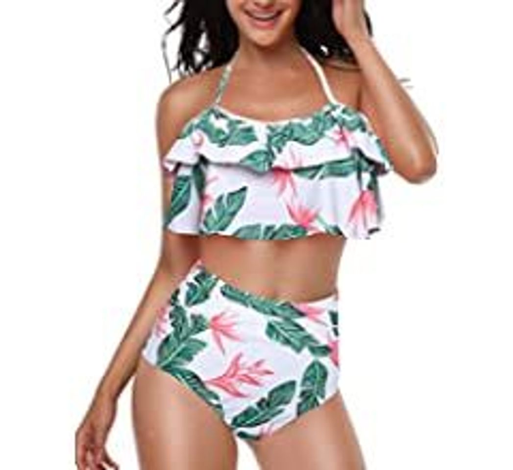 Producto Yuson Girl Conjuntos De Bikini De Talle Alto a Tartán Sexy Retro