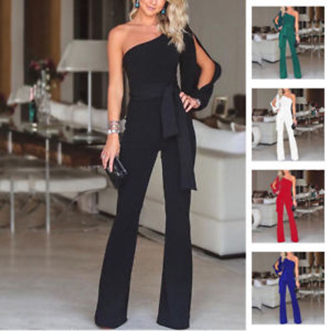 Social YOINS Jumpsuit - Mono de Manga Larga para Mujer