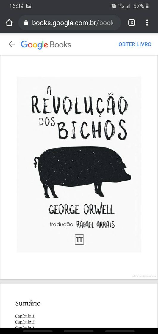 Book Revolução dos bichos, livro de George Orwell 