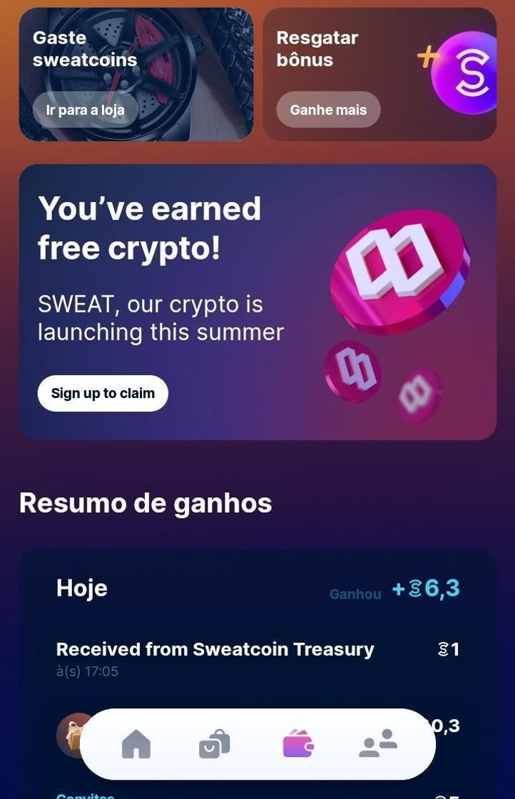 Moda sweatcoin