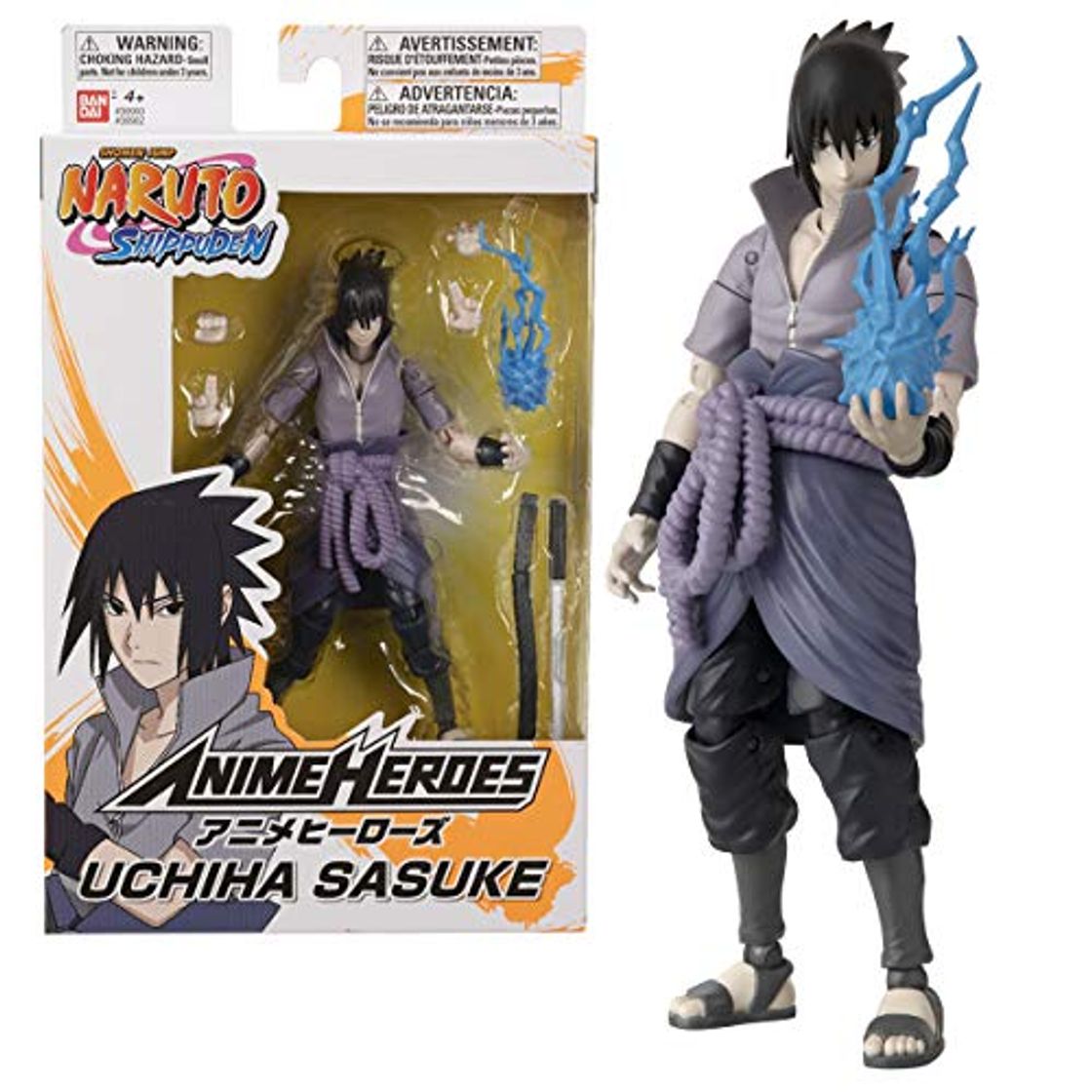 Productos Bandai - 36902 - Anime Heroes-Naruto - Figura de acción de Uchiha