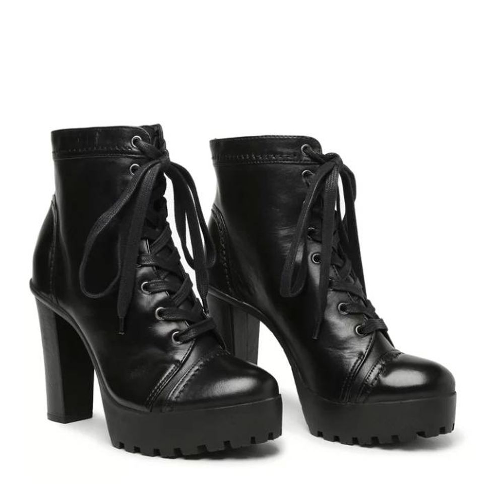 Social Combat Boots Black