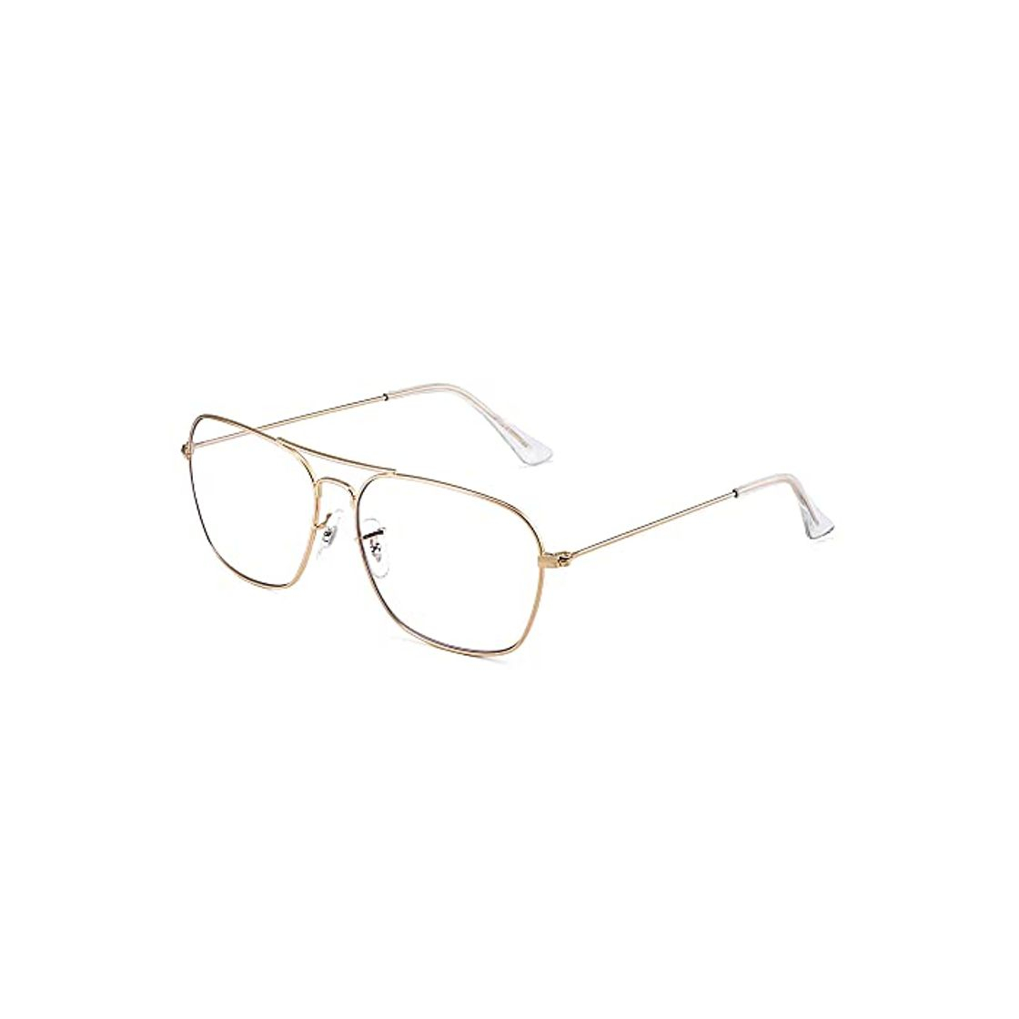 Moda Gafas de Vista Aviador Bloqueo Luz Azul Computadora Mujer Hombre, Cuadradas Proteger