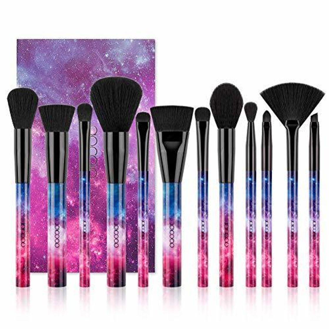 Social Brochas de Maquillaje 12 Piezas de Docolor
