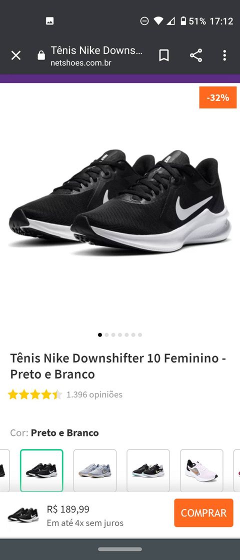 Moda Tênis Nike feminino até 200$