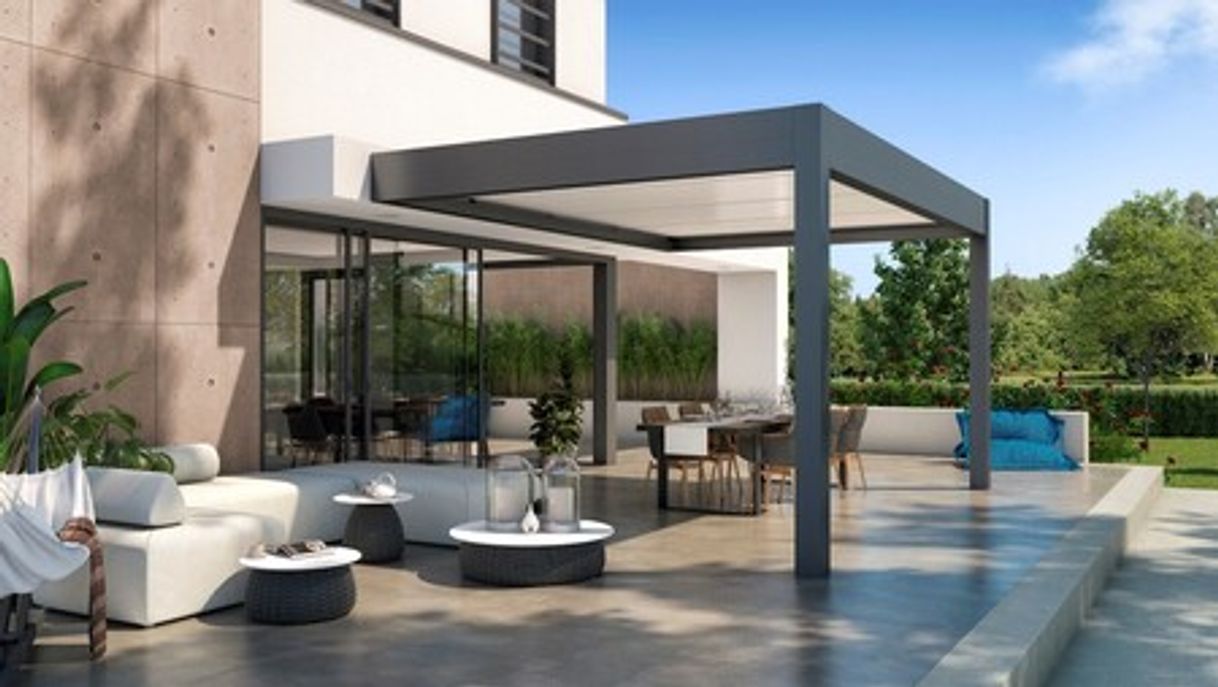 Social Pérgola de lamas orientables by Abrisud