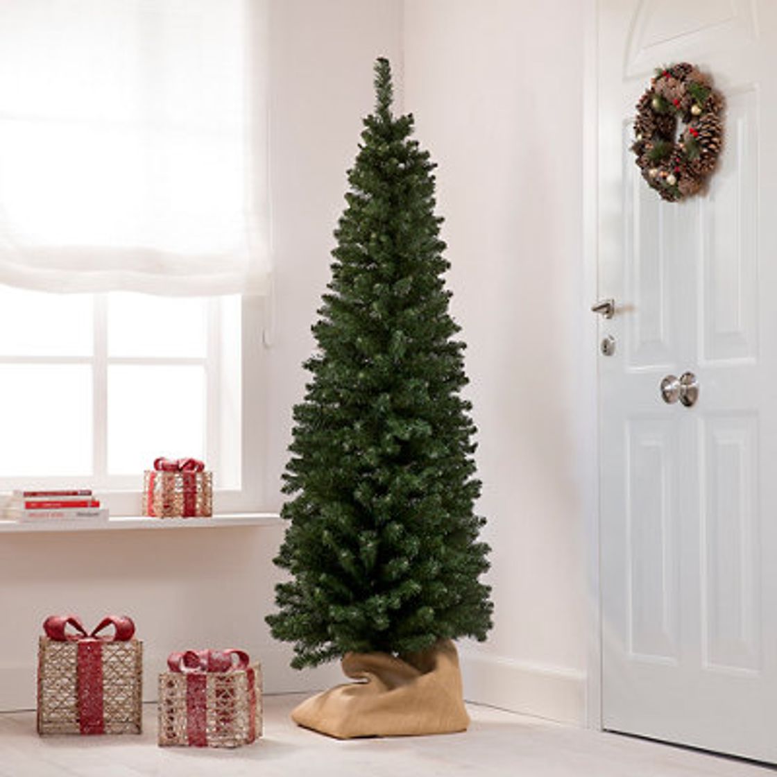 Producto Árbol de Navidad verde nevado Slim 150 cm