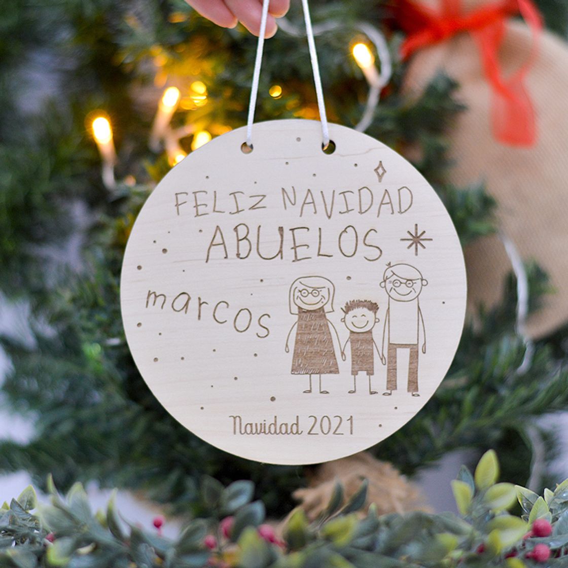 Producto Placa personalizada madera de arce Navidad 2021