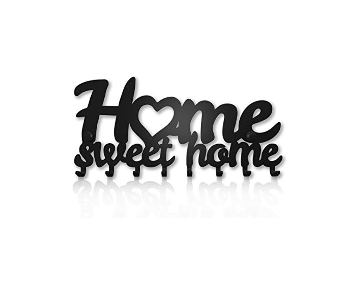 Social Colgador Llaves de Pared Home Sweet Home (8 Ganchos) Guardallaves Cuelga Decorativo