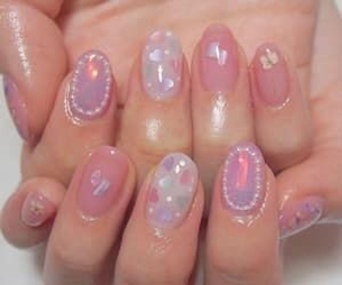 Moda Unhas pink