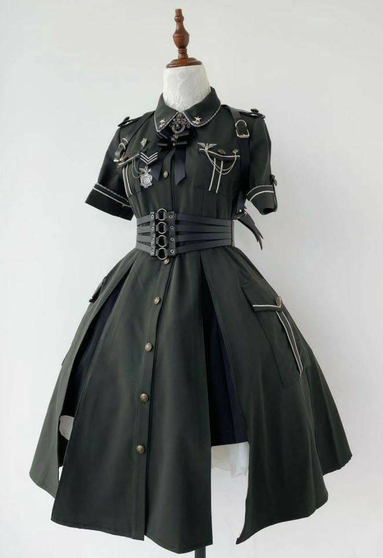 Moda The gothic soldier dress