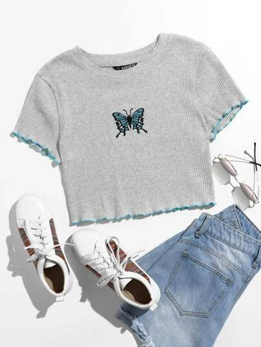 Product Cropped Butterfly Blue