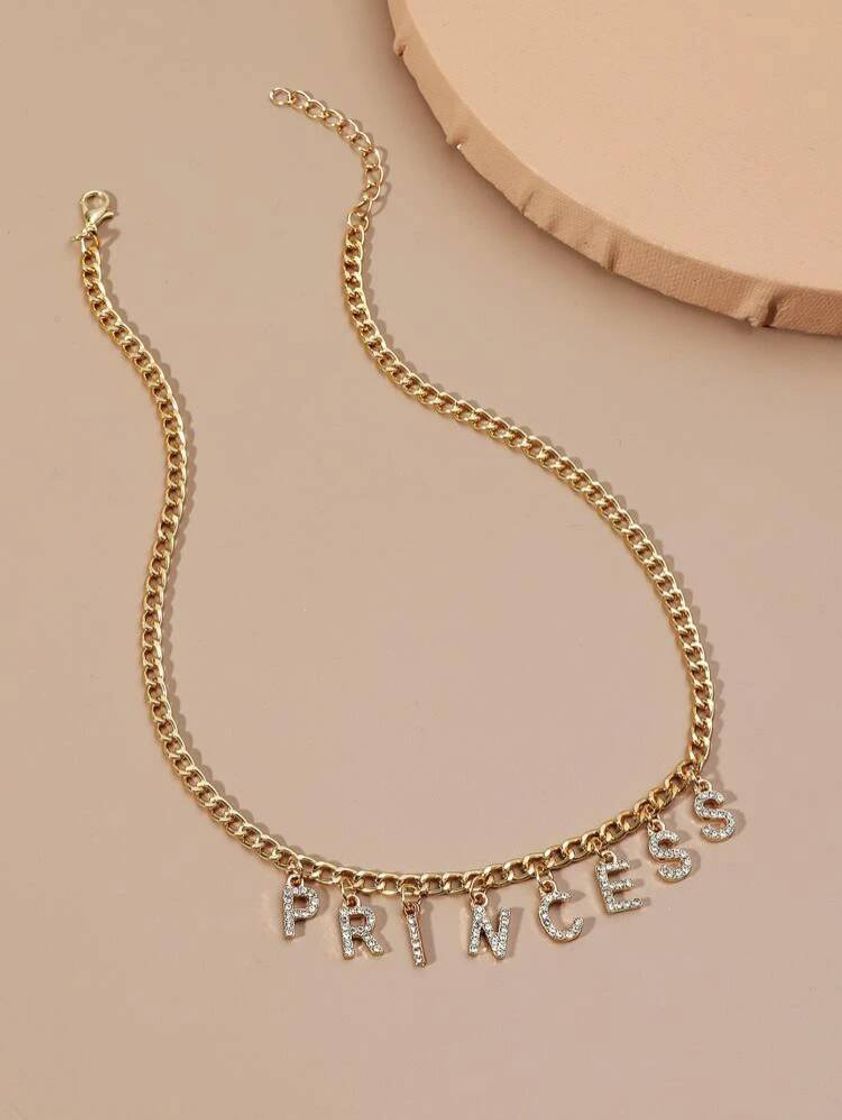 Fashion Colar Strass "princess"