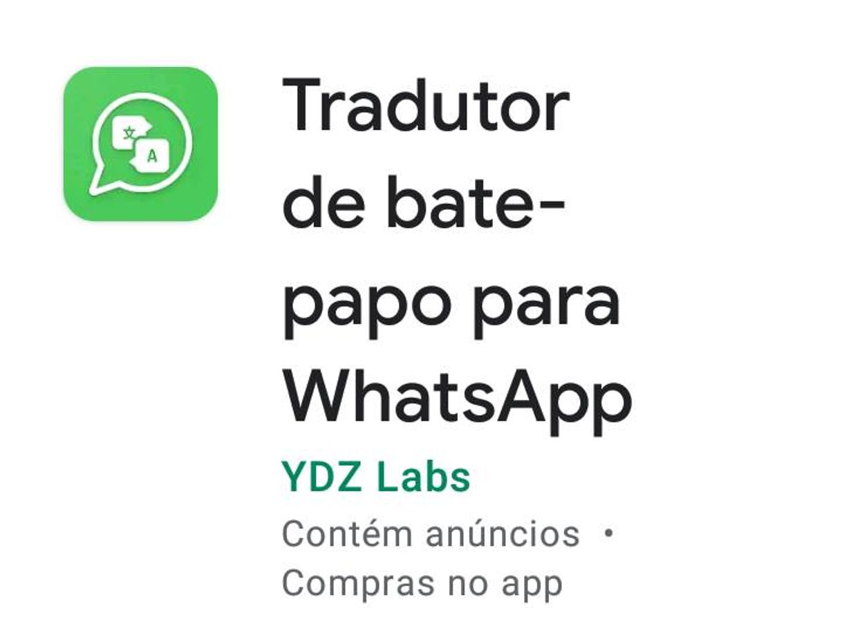 App Tradutor de Bate-papo