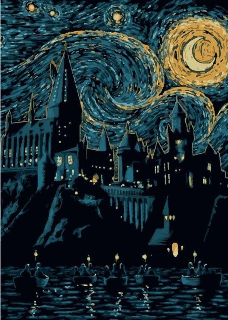 noite estrelada - Hogwarts