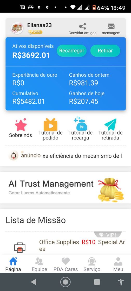 Aplicaciones A melhor Plataforma PDA pagando certinho