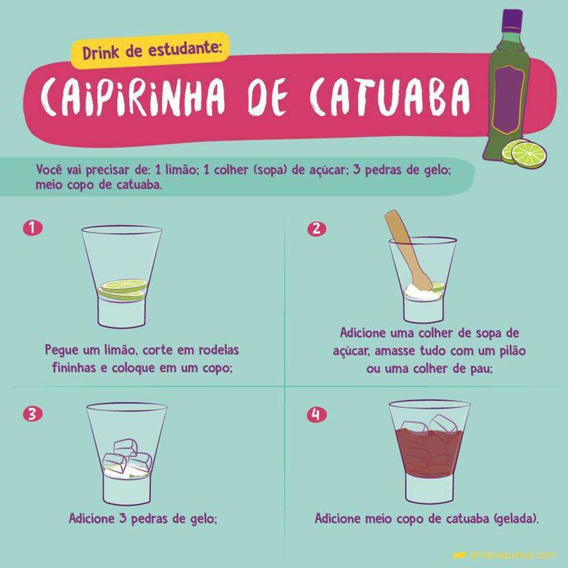 Moda Caipirinha de catuaba 