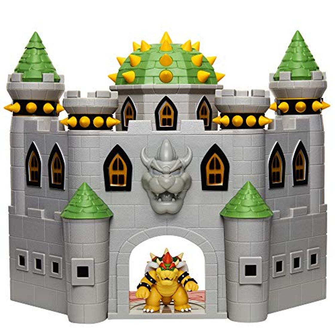 Producto Nintendo- Super Mario Bros, Castillo Bowser Deluxe Playset Grande con Figura exclsuvia,