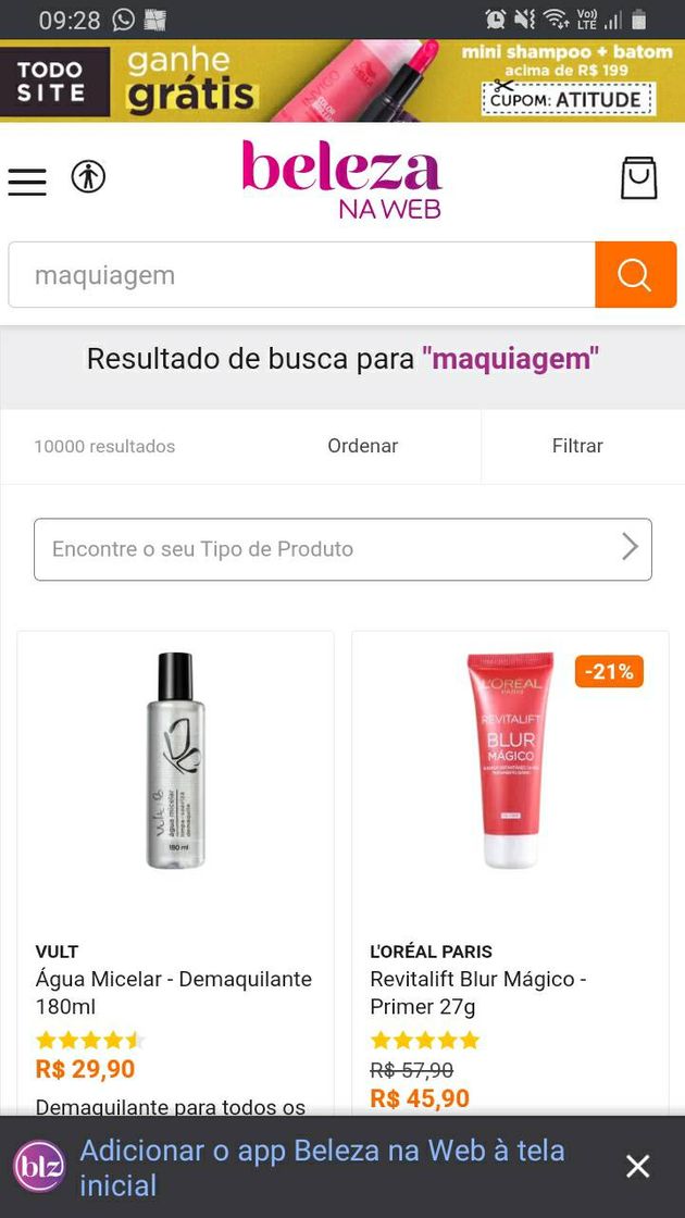 Fashion Outlet - Desejos de Beleza com Descontos Incríveis | Beleza na Web