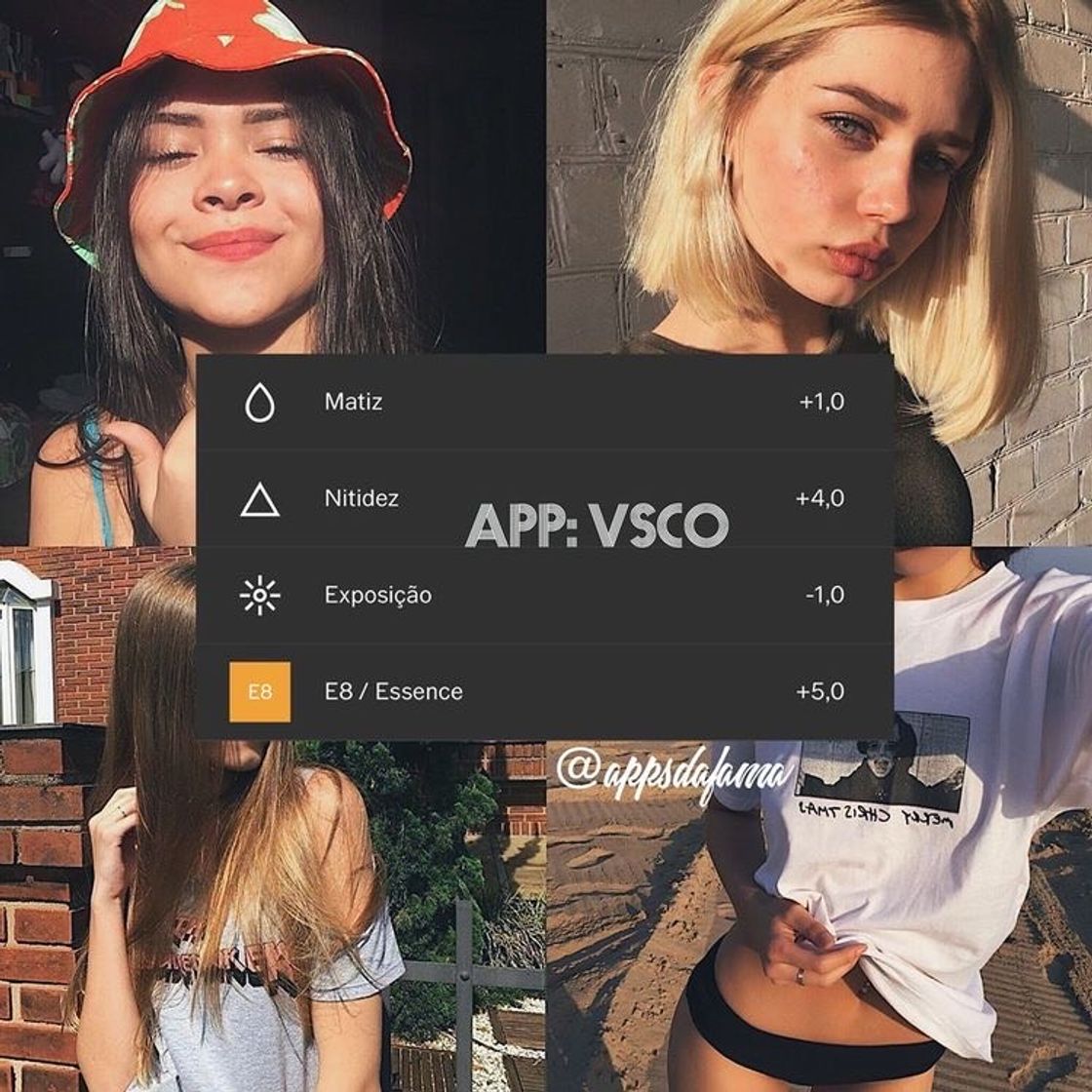 Filtro para usar no app VSCO 