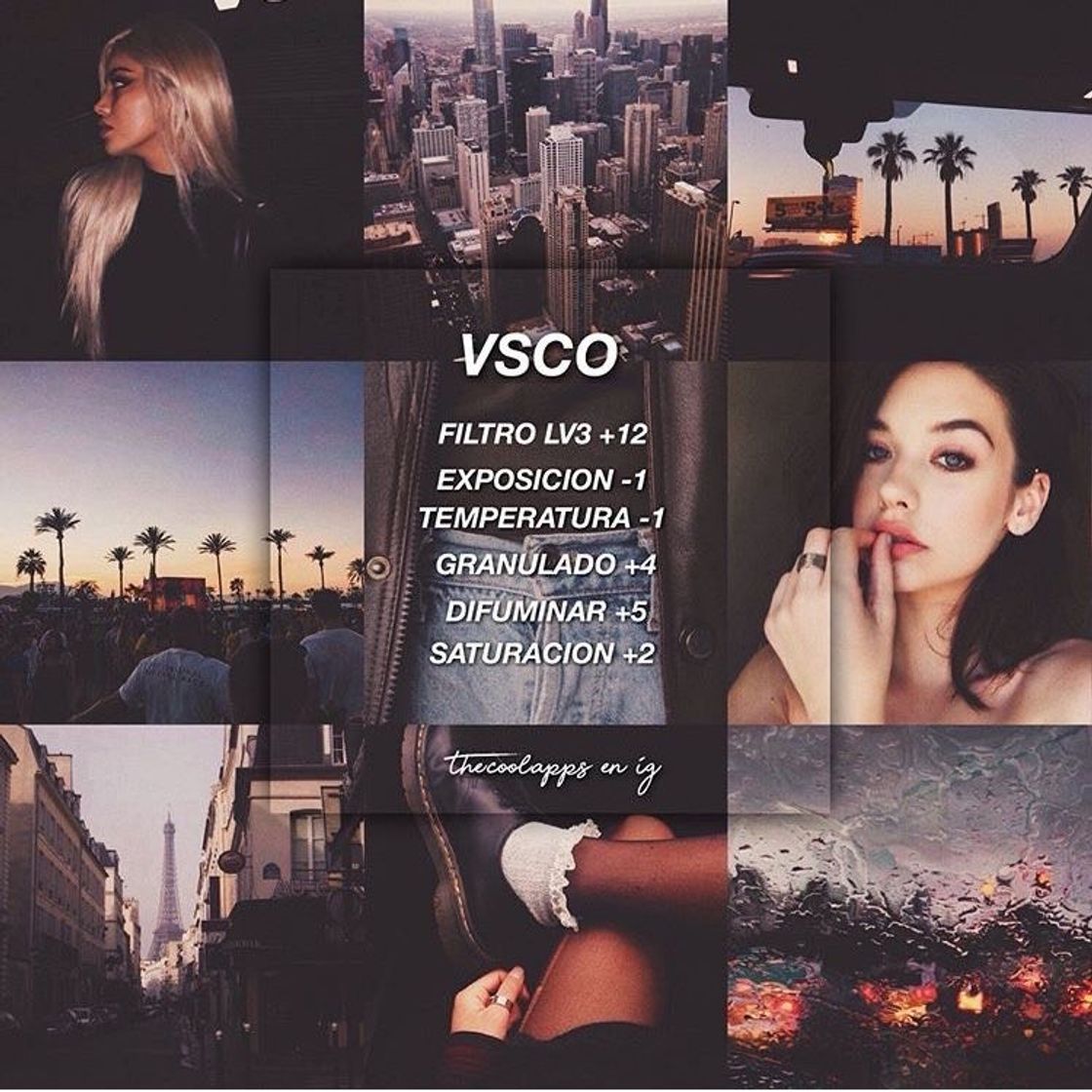 Filtro para usar no app VSCO 