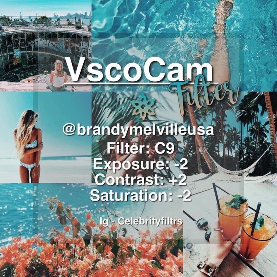 Filtro para usar no app VSCO 