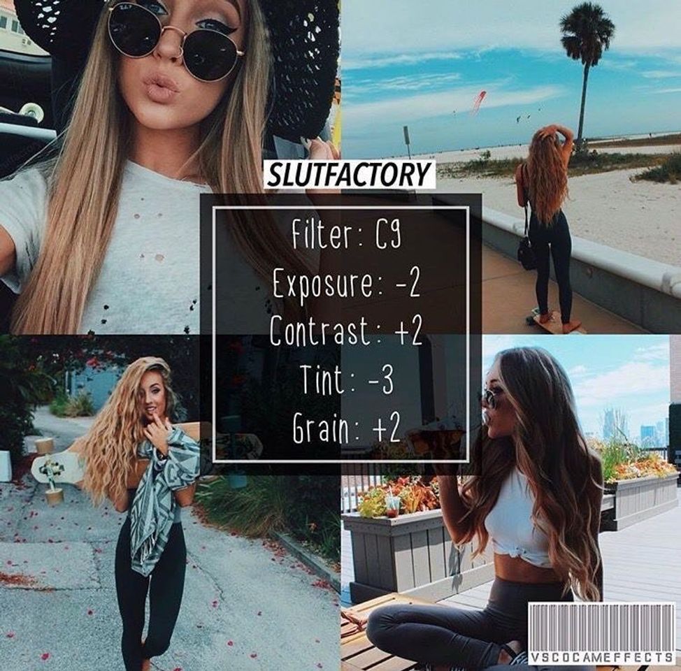 Filtro para usar no app VSCO 