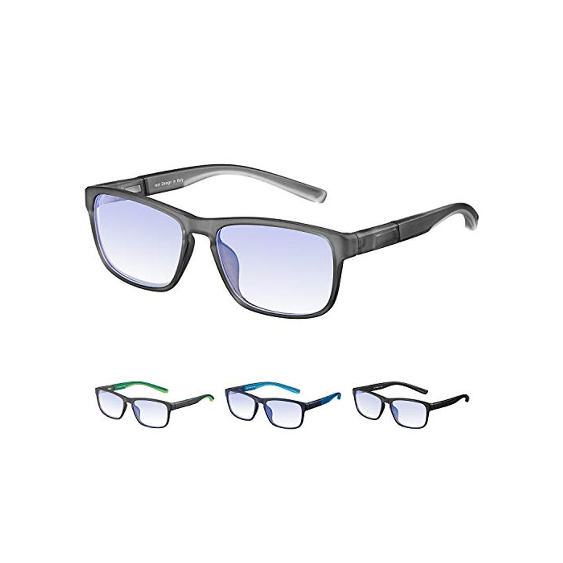 Social Rezi Gafas de ordenador Gafas Lectura para Protección contra Luz Azul -