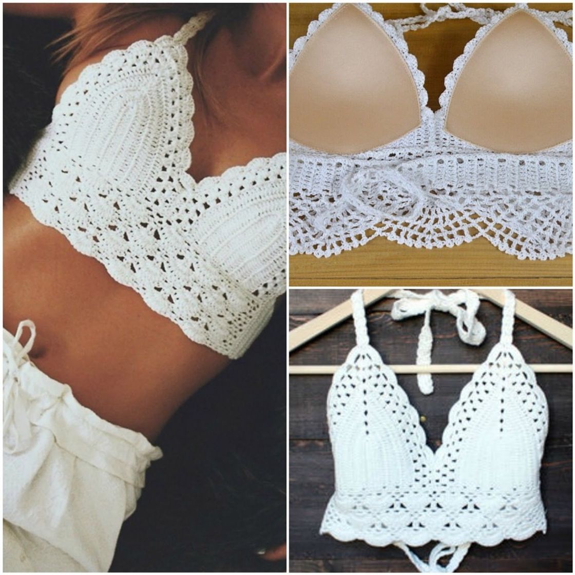 Fashion JAGETRADE 2019 Mujeres Sólido Crochet Bikini Conjunto Conchas Borlas Bikini Brasileño Crochet Traje De Baño Halter Trajes De Baño Strappy Bikinis Trajes De Baño