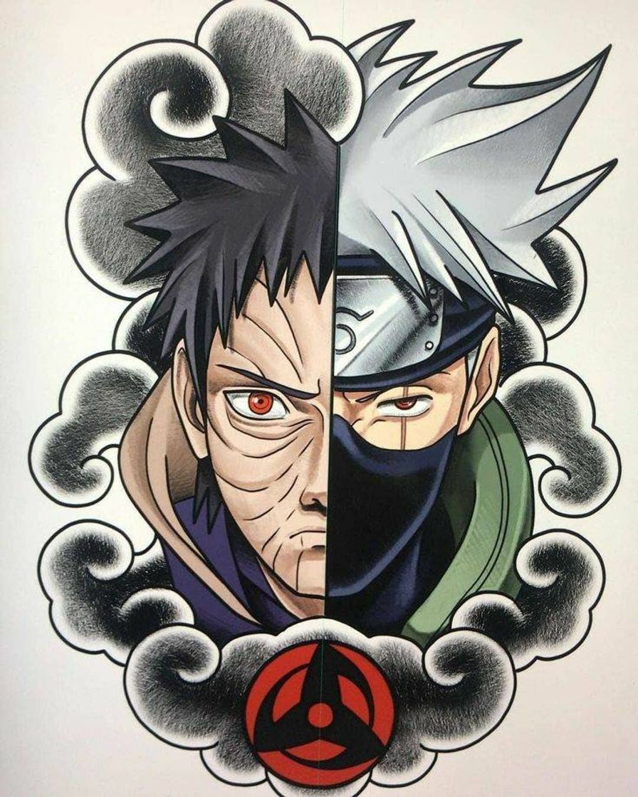 Moda Tatuagem Obito e Kakashi