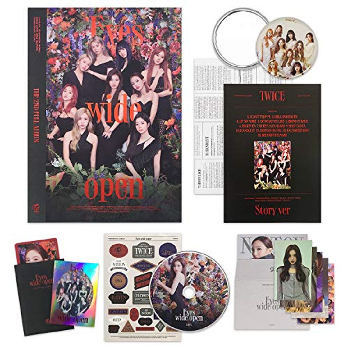 Product TWICE 2nd Album - EYES WIDE OPEN [ STORY ver. ] CD