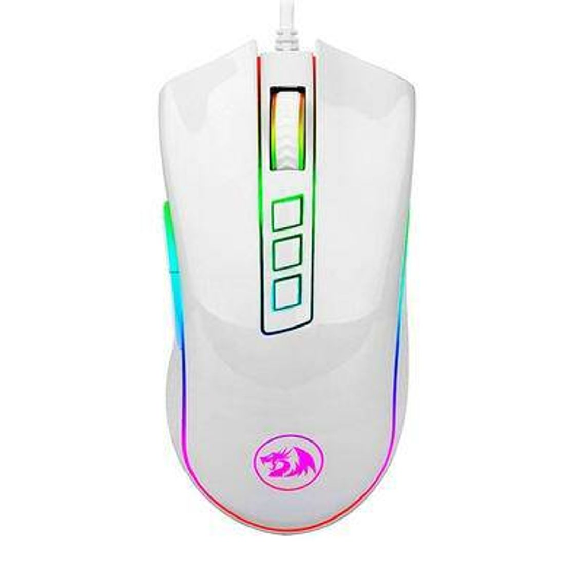 Moda Redragon mouse m711 cobra lunar white.