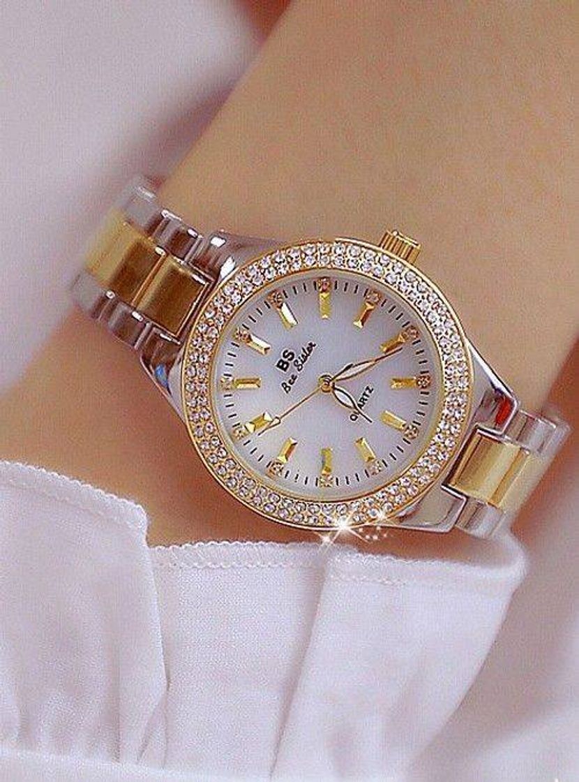 Fashion SHENGKE- Reloj de Pulsera para Mujer, Correa de Malla, Elegante, para Mujer,