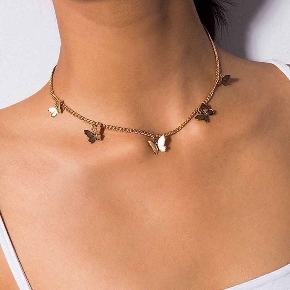 Fashion Choker de borboleta 