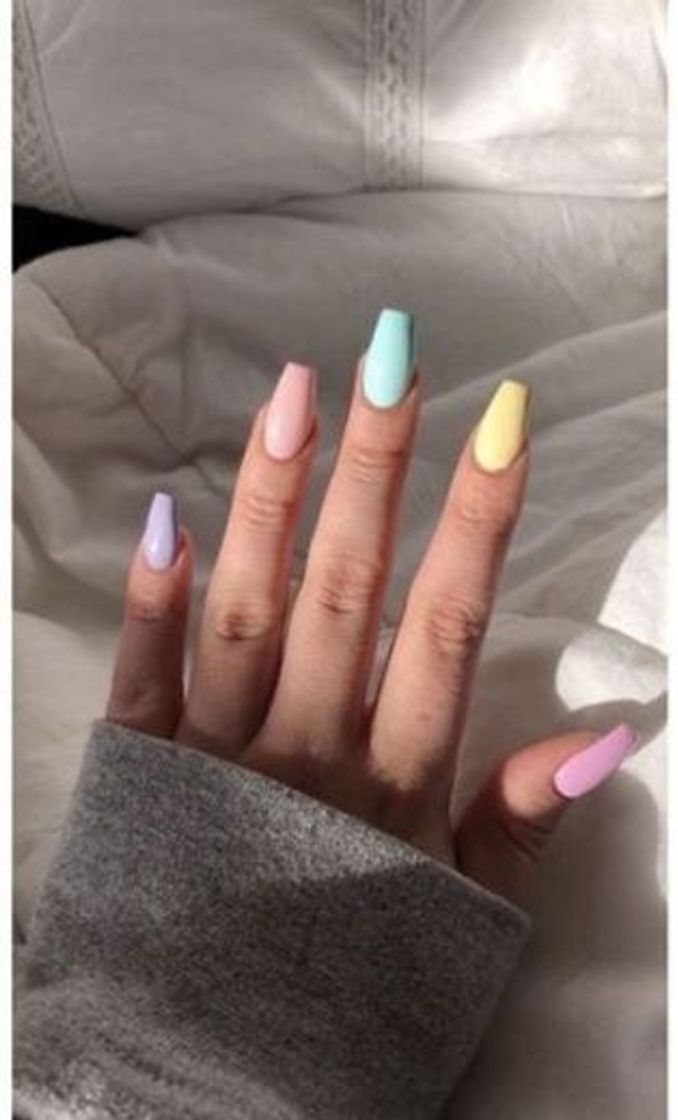 Moda Unhas tons pastéis 