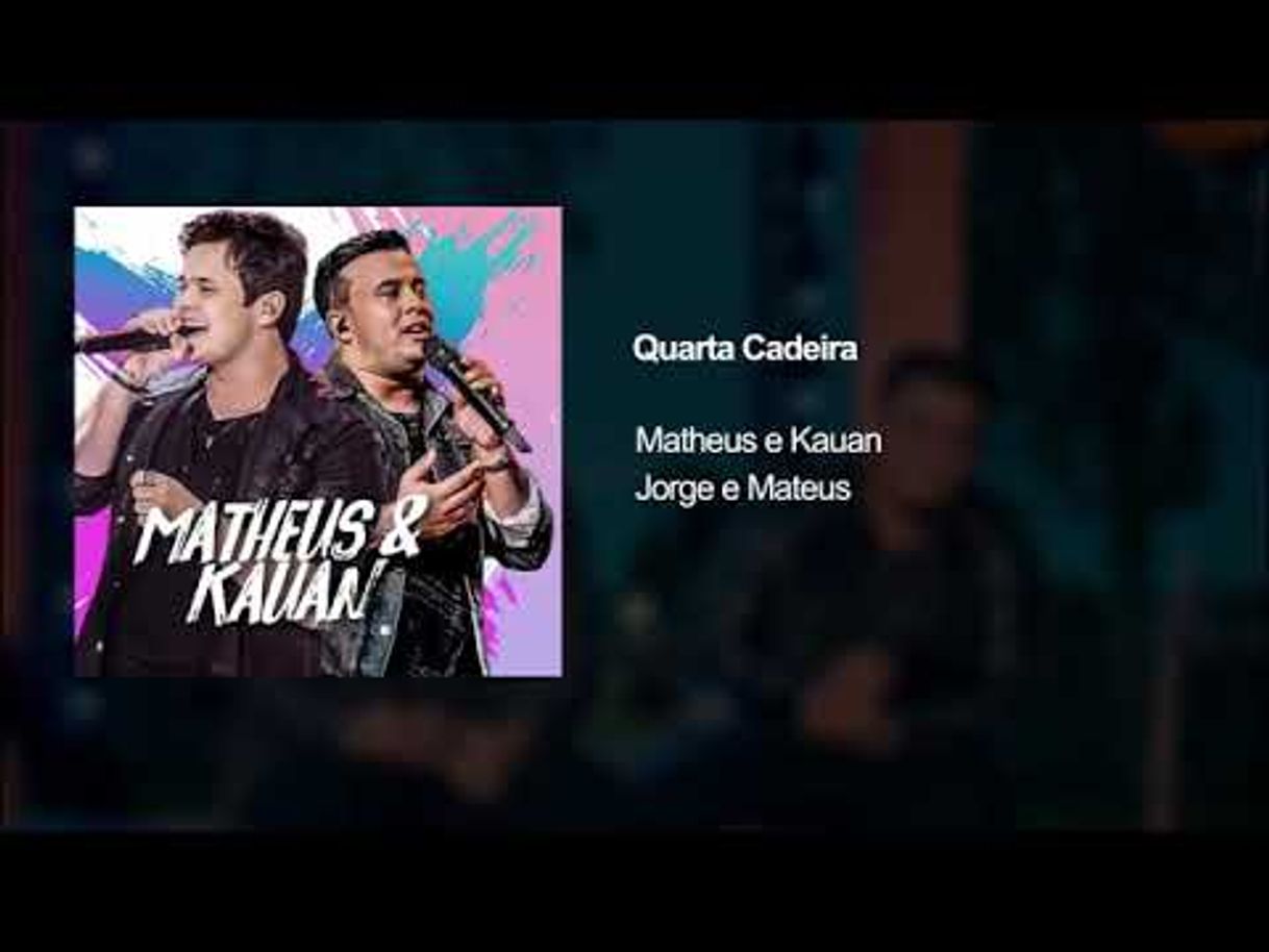 Canción Quarta Cadeira - Ao Vivo