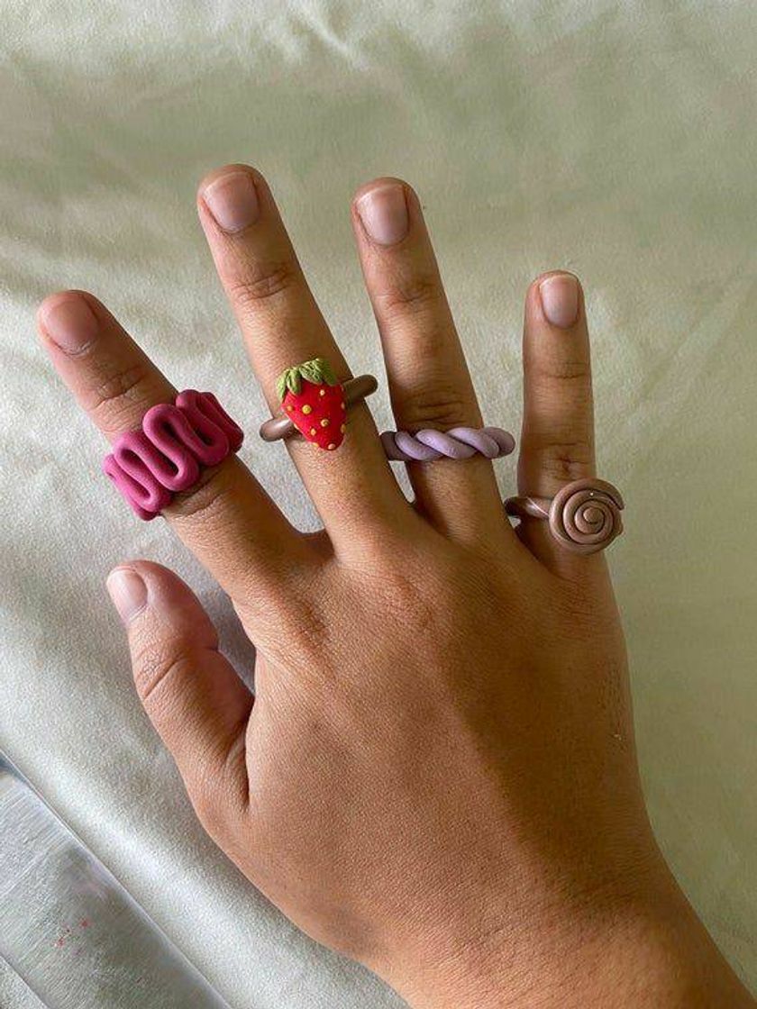 Moda Clay rings 🧝🌈 