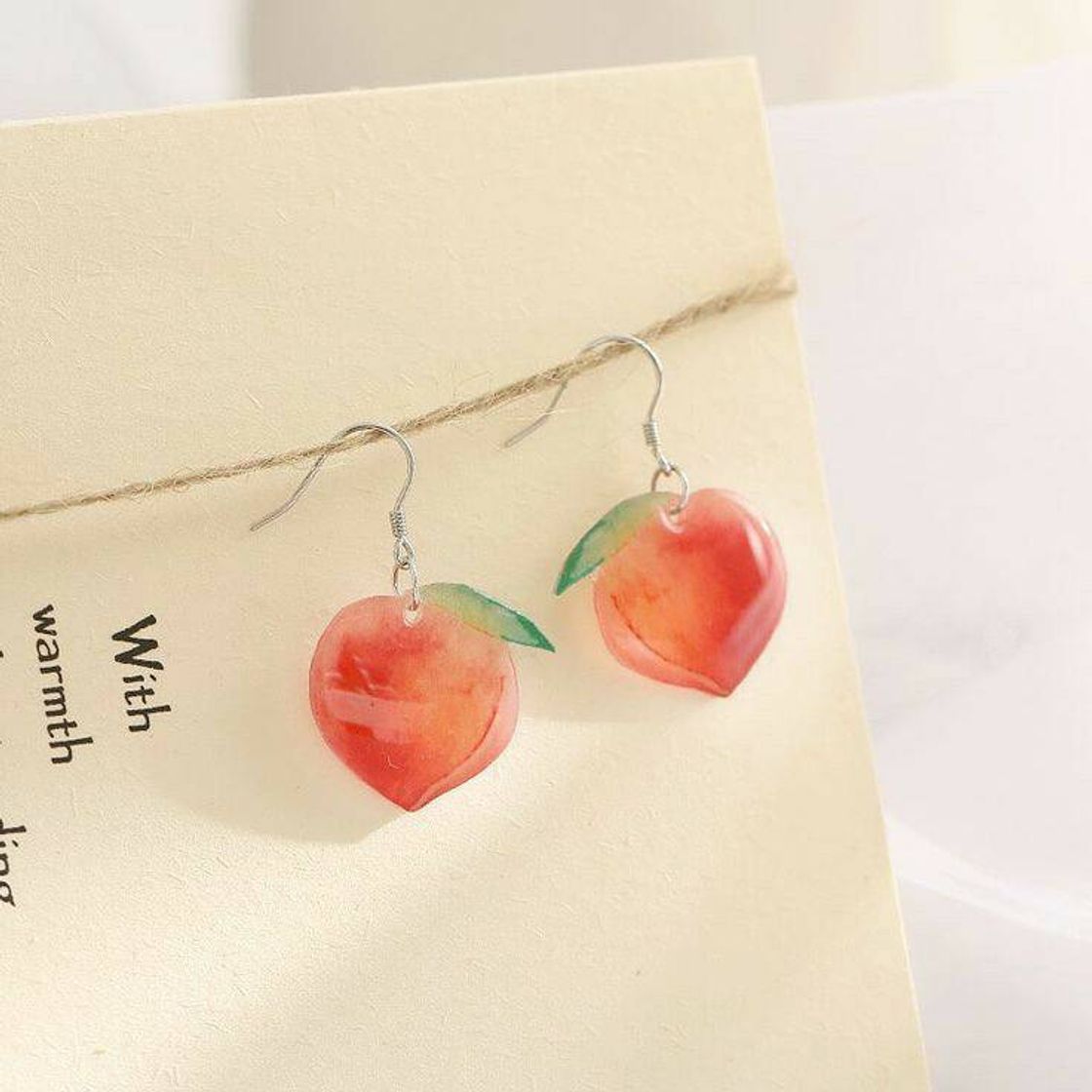 Moda Peach earrings