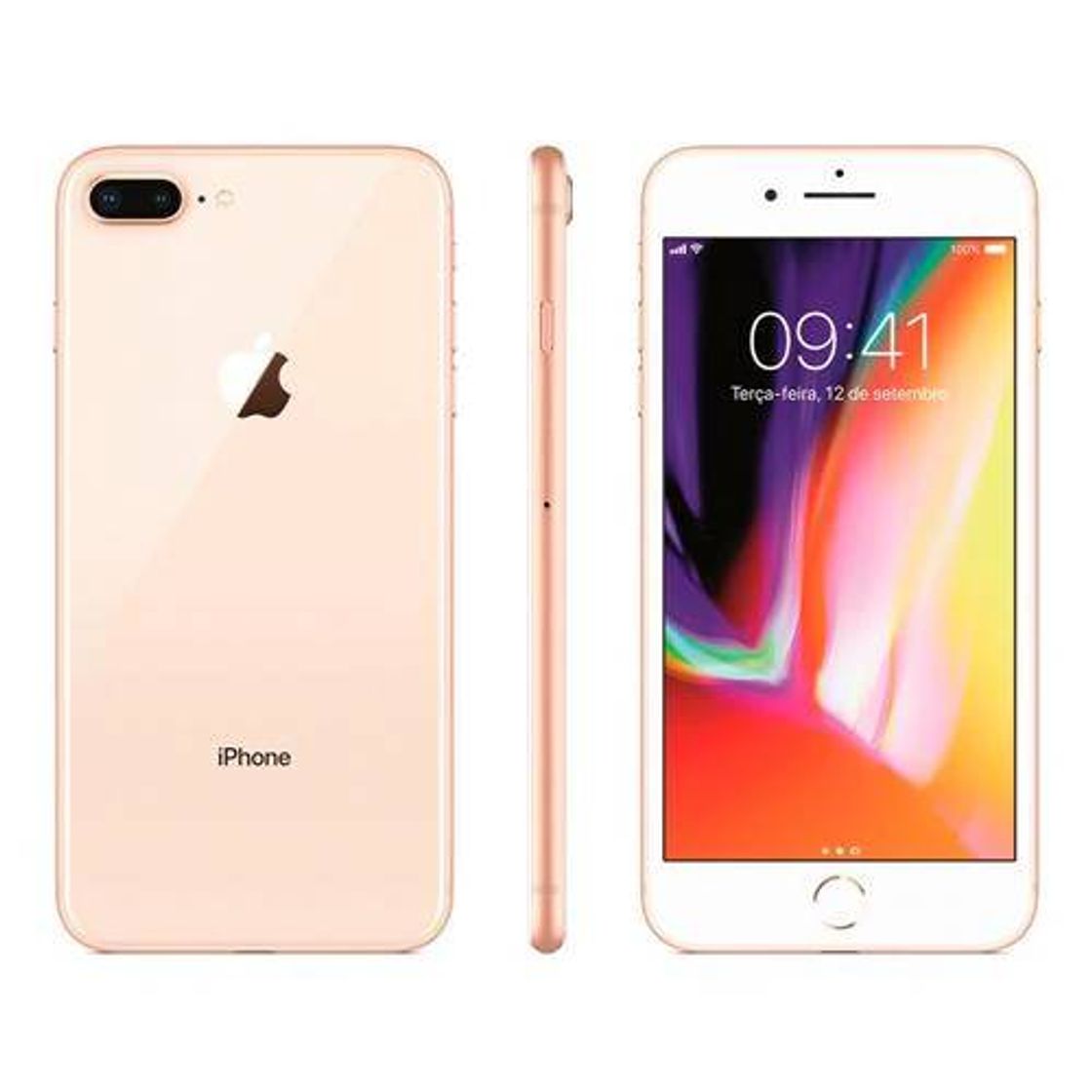 Fashion iPhone 8 Apple Plus com 64GB, Tela Retina HD de 5,5”, iOS 12 ...