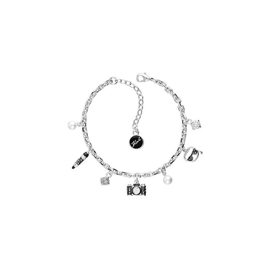 Fashion KARL LAGERFELD Pulsera IKONIK Plateada con Charms