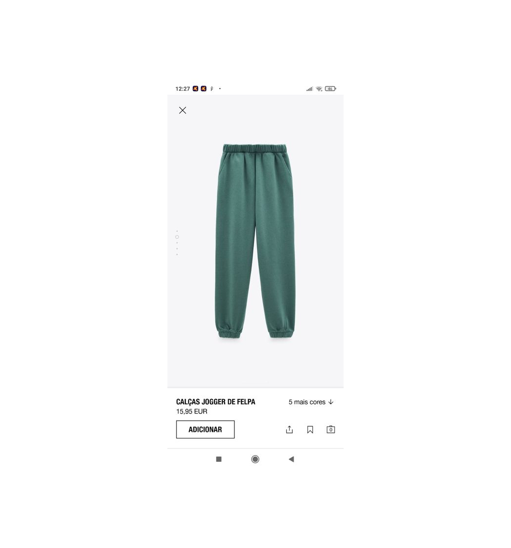 Moda Calças jogger de felpa