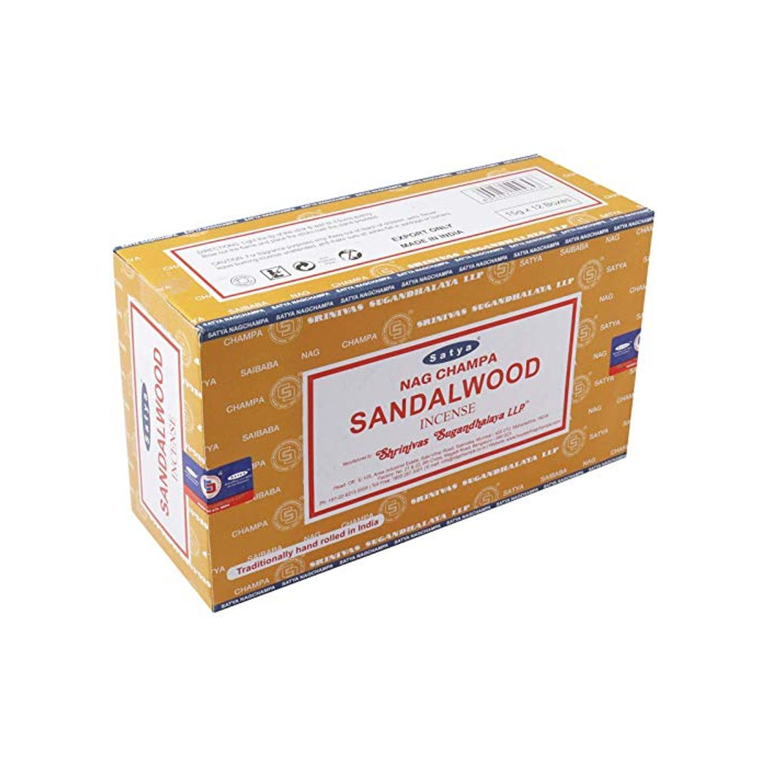 Producto Incienso Sandalwood SATYA 15 GR