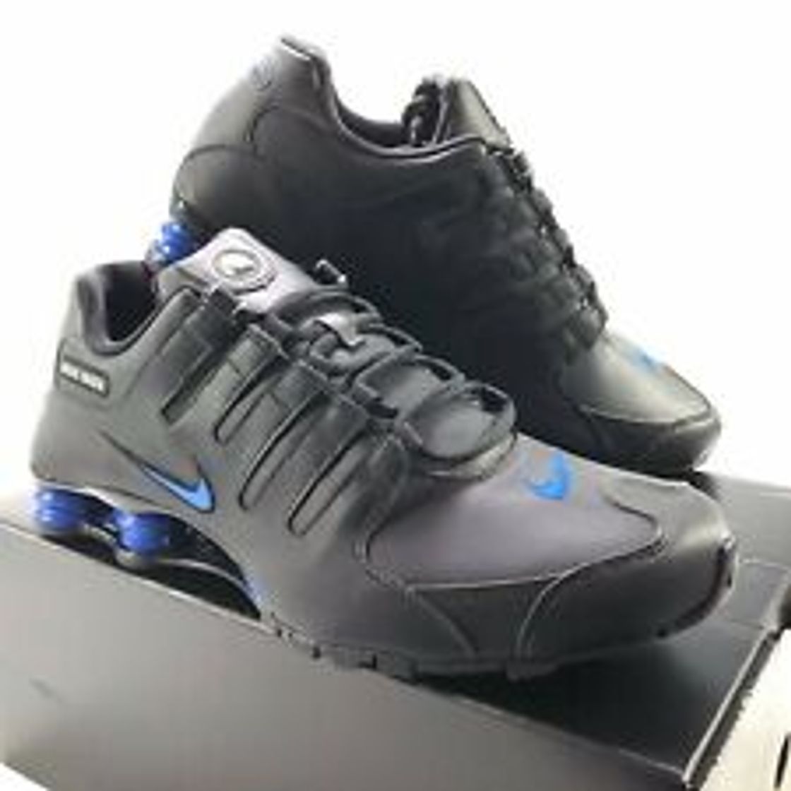 Moda Nike Mens Shox NZ Dark Grey Leather Trainers 41 EU