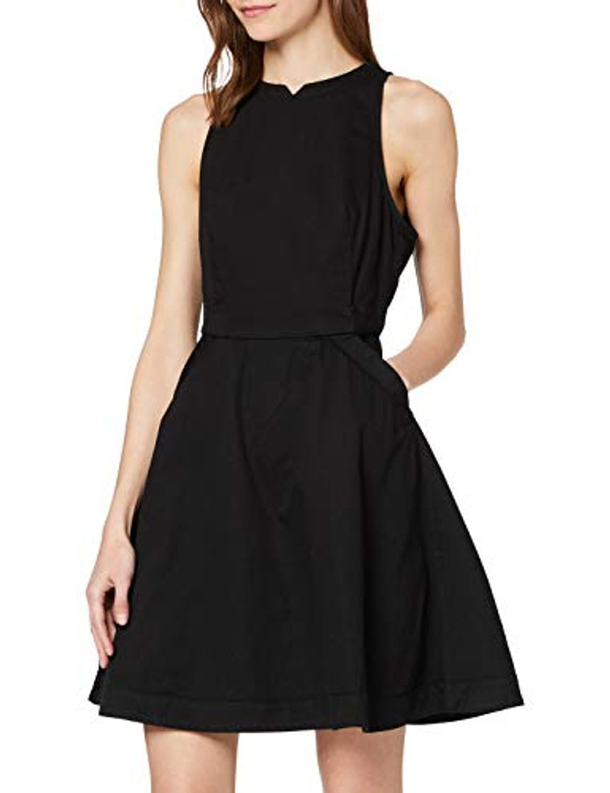 Moda G-STAR RAW Core Fit and Flare Vestido, Negro