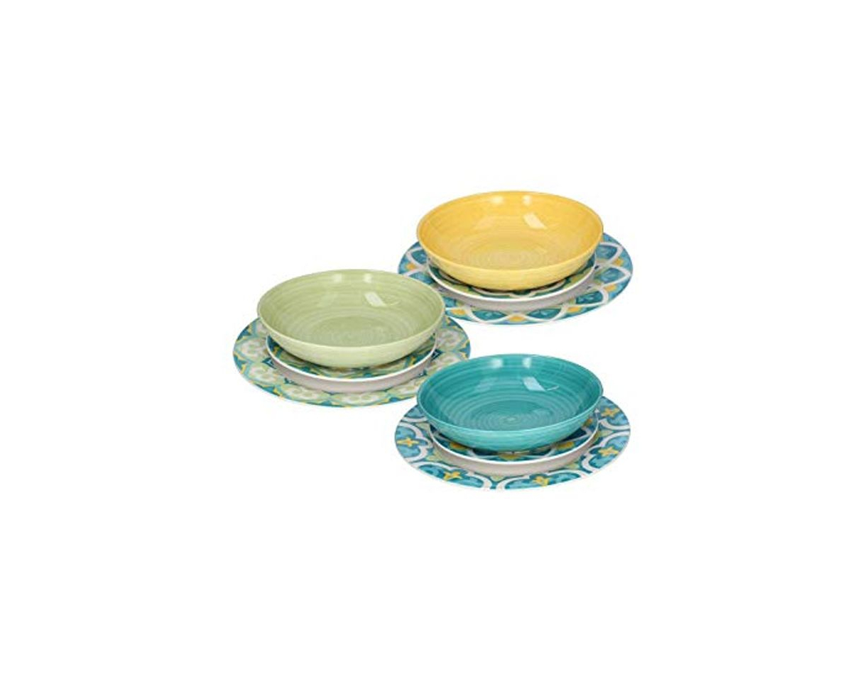 Product Tognana Porcellane OM07018M042 juego de vajilla Porcelana Multicolor 18 pieza